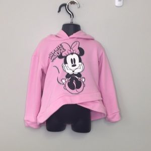Disney Girl’s Pink Minnie Mouse Hoodie 5T